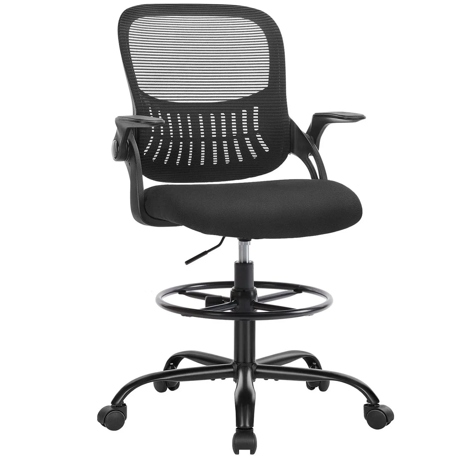 Smug Drafting Tall Office Chair, Black