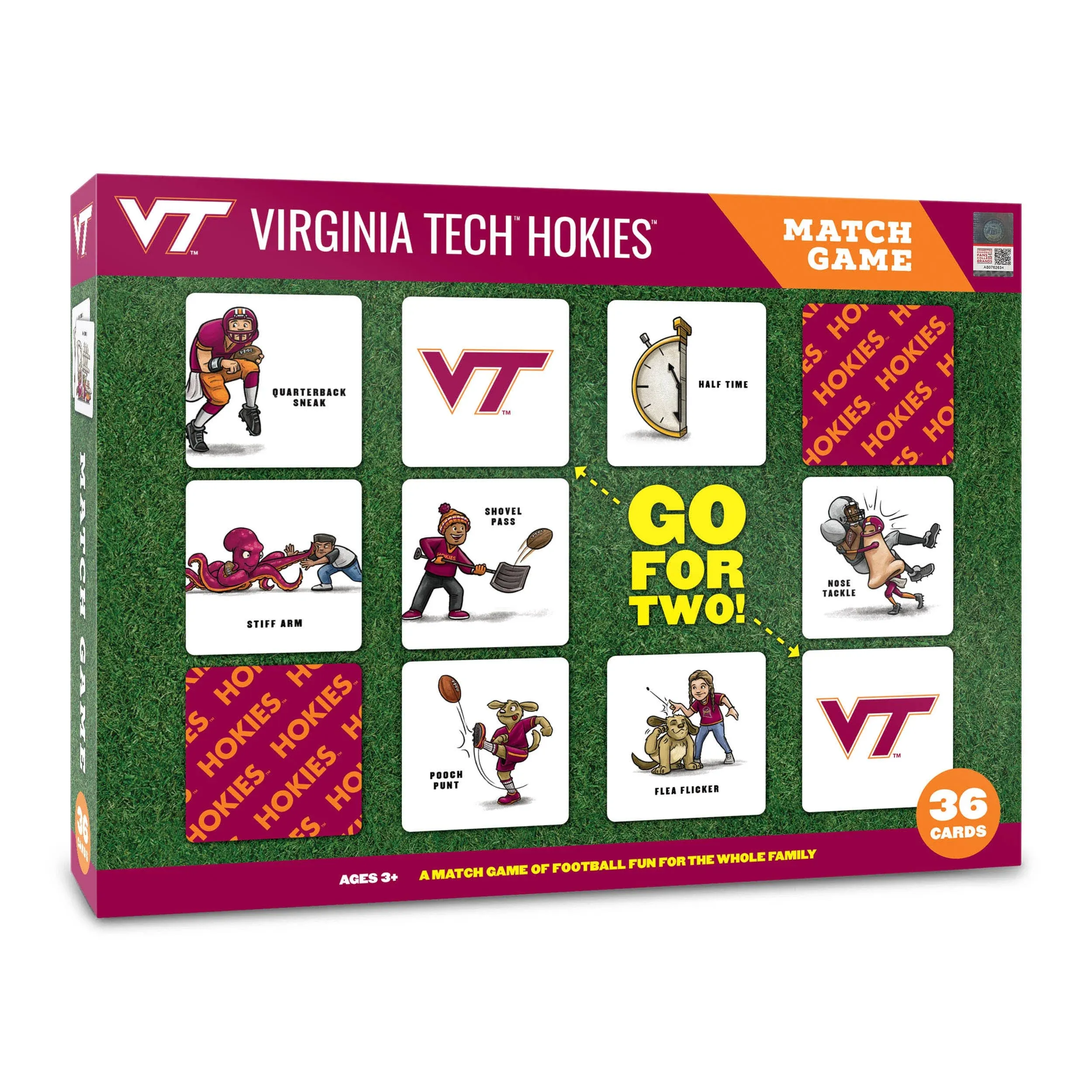 You The Fan Virginia Tech Hokies Memory Match Game