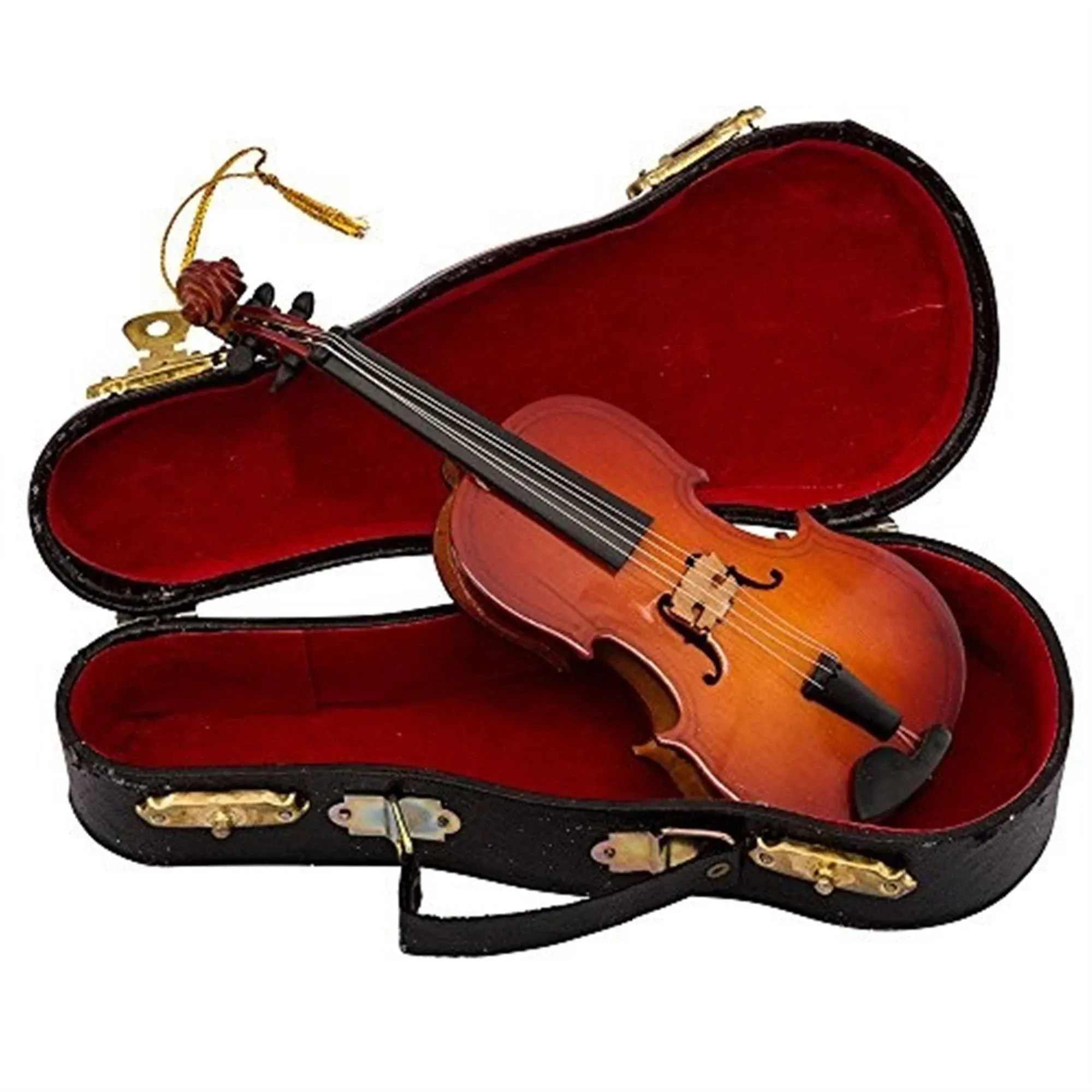 Kurt Adler 5.5in Wood Violin Ornament