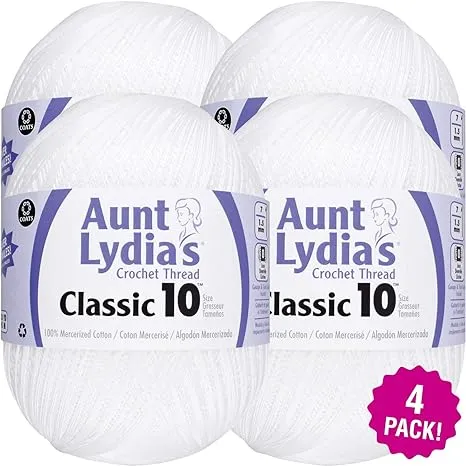 Aunt Lydia's Classic Crochet Thread Size 10 Jumbo