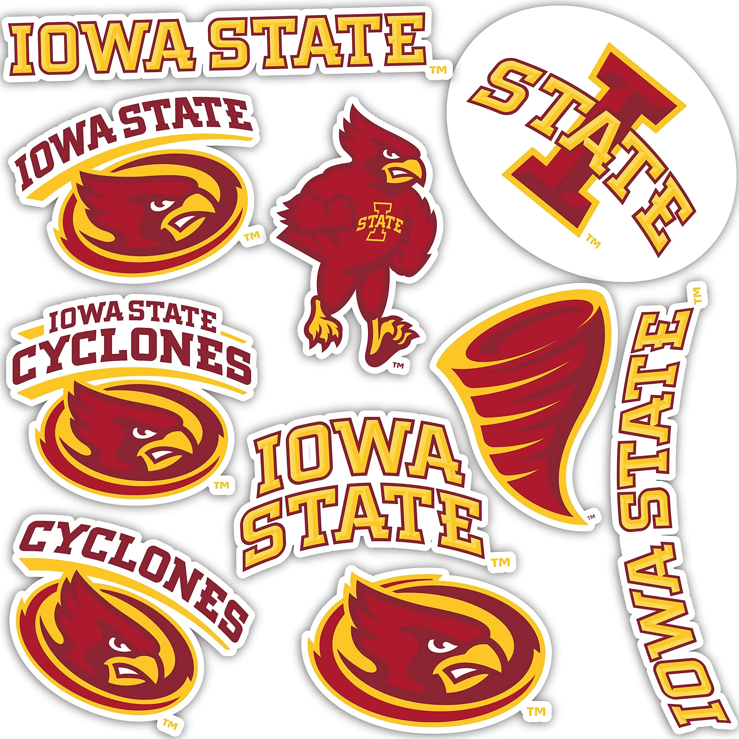 Iowa State University ISU Cyclones Sticker (Type 2 Sheet)