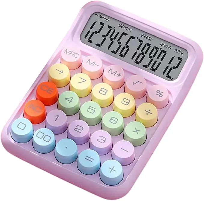 leasote Creative Colorful Candy-colored Electronic Calculator