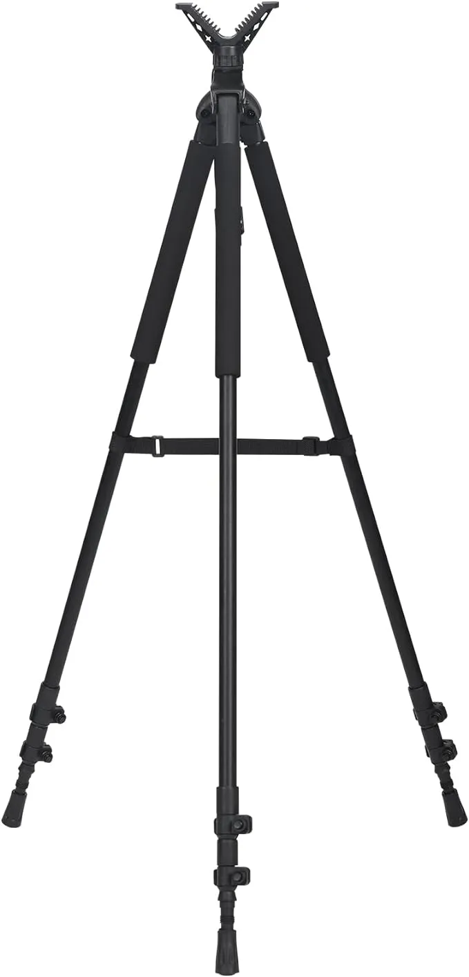 Leader Accessories Lightweight Aluminum Alloy Shooting Stick Tripod Height Adjustable 20.08'' to 65.35"