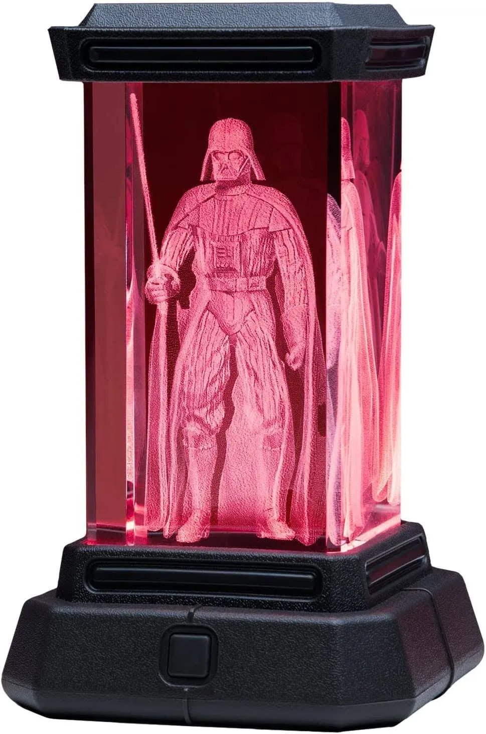 Paladone Darth Vader Figure Holographic Light, 3D Laser-Etched Crystal Model of Darth Vader, 12cm (4.7") Tall Star Wars Lighting & Replica Decor