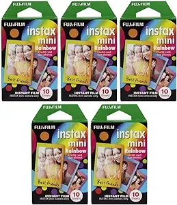 Fujifilm Instax Mini Instant Rainbow Film, 10 Sheets, 3 Value Set