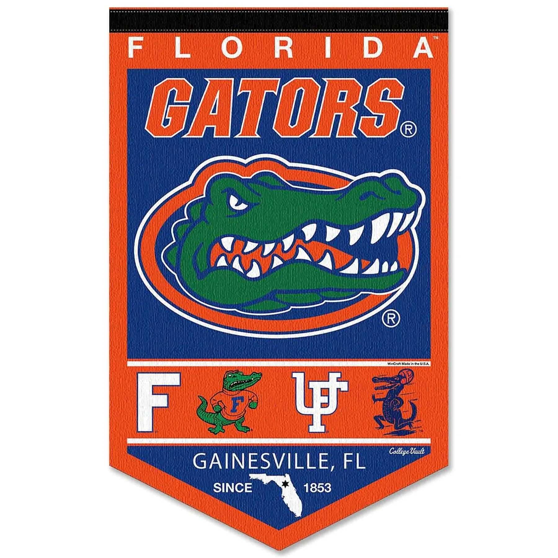 College Flags & Banners Co. Florida Gators Heritage Logo History Banner