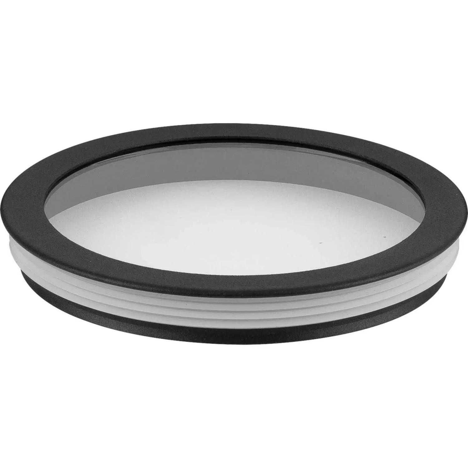 Progress Lighting Cylinder Lens Collection Black 6 inch Round Cylinder Cover (P860046-031)