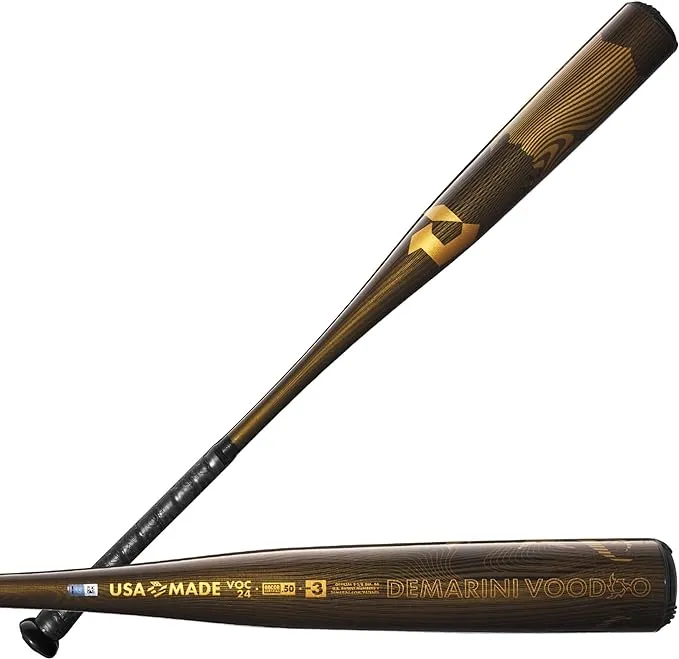 DeMarini 2024 Voodoo One (-3) BBCOR Baseball Bats - 29", 30", 31", 32", 33", 34"