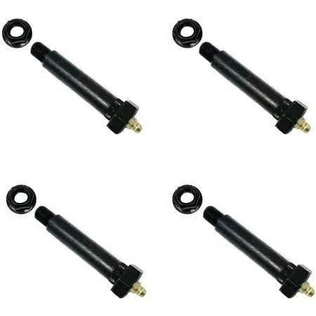 Southwest Wheel 4-Pack 9/16" x 3" Long Trailer Leaf Spring Wet Bolts w/ 7/16" Hex Lock Nuts X4WETBOLTKIT