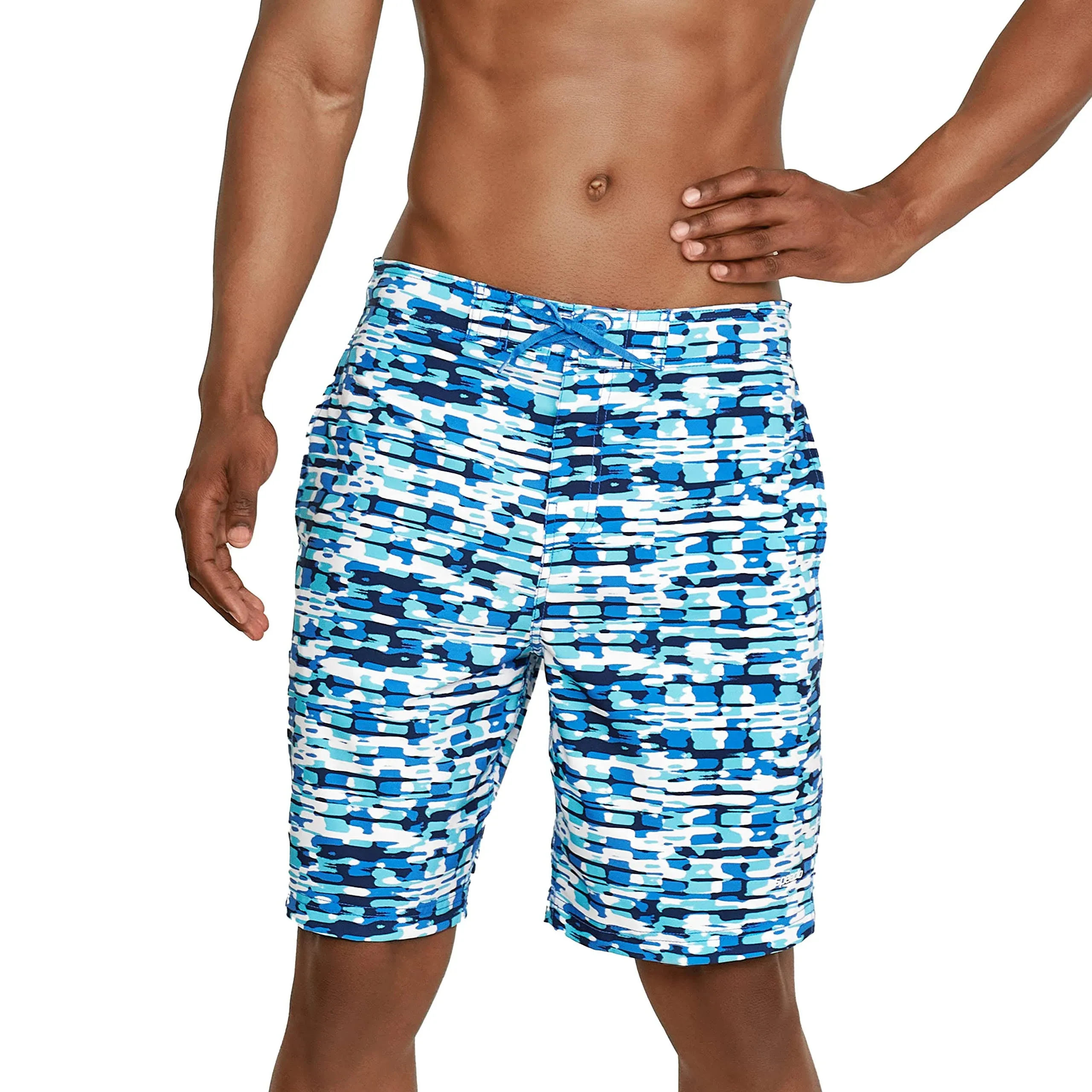 Speedo Men's Swim Trunk Knee Length Boardshort Bondi Printed