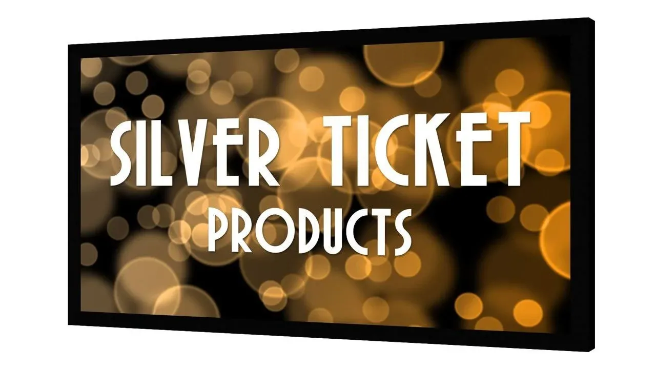 STR-169106-S Silver Ticket 106&#034; Fixed Projection Screen Silver Material 16:9