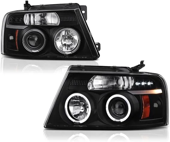 Vipmotoz [for 2004-2008 Ford F-150 Lincoln Mark LT] LED Halo Ring Projector ...