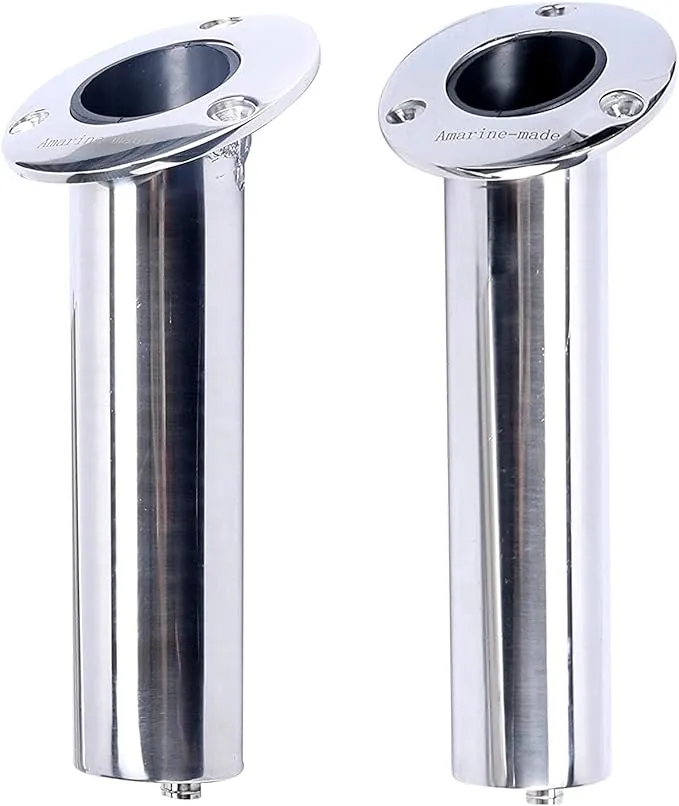 Amarine-made (Set of 2) Heavy Duty Stainless Steel 316 Deluxe Rod Holders