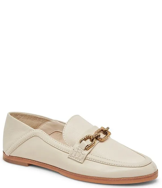 Dolce VitaReign Leather Chain Detail Loafers