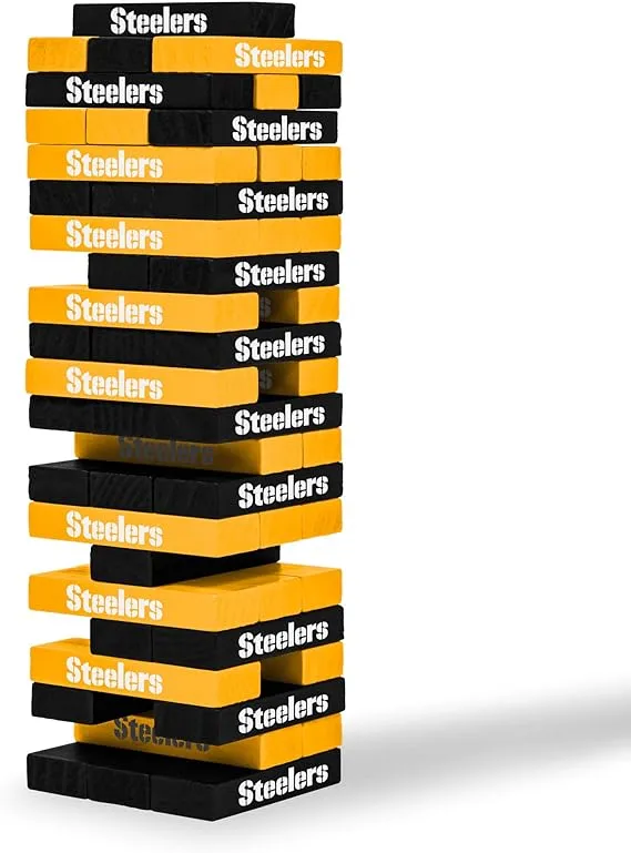 NFL Pro Football Tabletop Stackers Block Game by Wild Sports - Perfect Gift for NFL Football Fan, Dorm Game, Rec Room, Tailgate