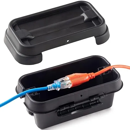 Sockitbox The Original Weatherproof Connection Box Indoor & Outdoor Black