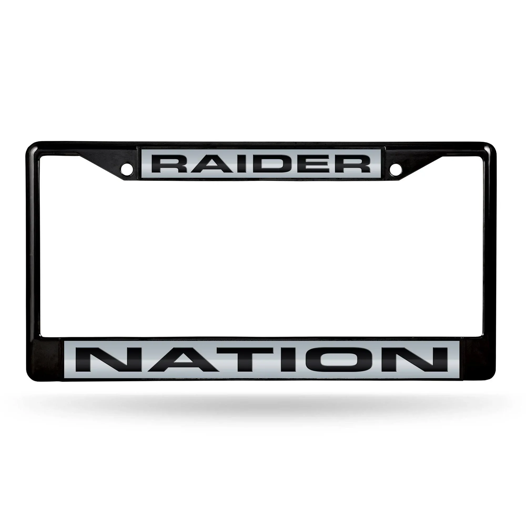 Las Vegas Raiders Nation Black Laser Chrome Frame