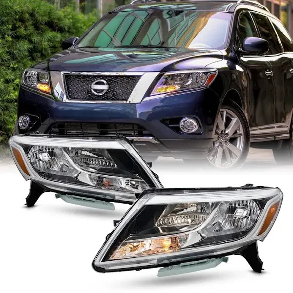 For 2013-2016 Nissan Pathfinder 13-16 Halogen Type Headlights Driver + Passenger