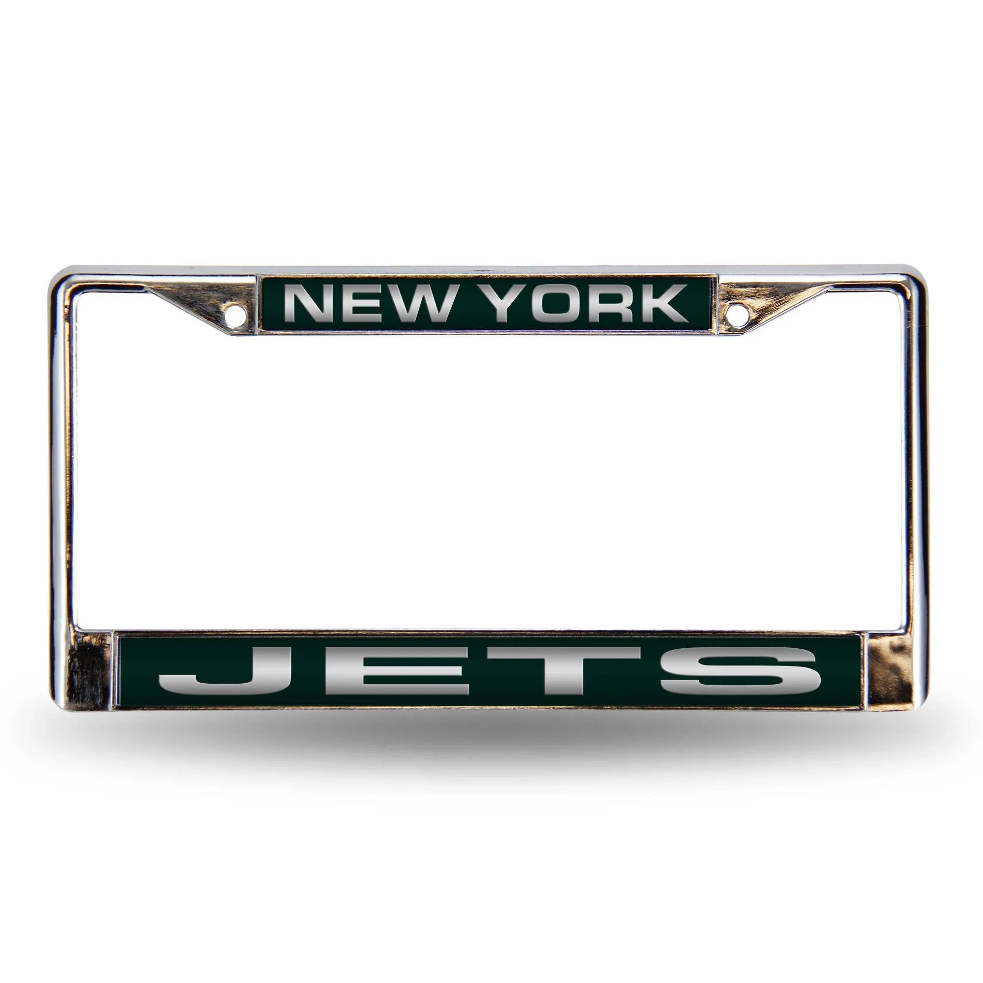 New York Jets Silver Laser Cut License Plate Frame