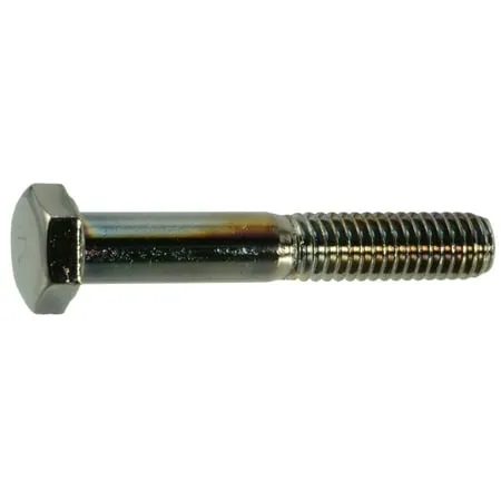 5/16 -18 x 2 Black Chrome Plated Steel Coarse Thread Hex Cap Screws (4 pcs.)