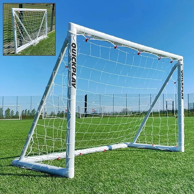 QUICKPLAY Q-Fold Soccer Goal | The 30 Second Folding Soccer Goal [Single Goal] The Best Weatherproof Soccer Net