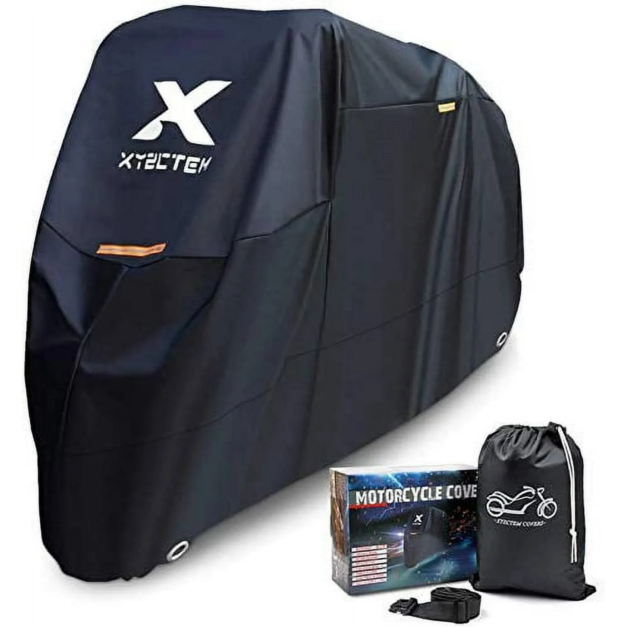 XYZCTEM Motorcycle Cover -Waterproof Outdoor Storage Bag Made of Heavy Duty Fits