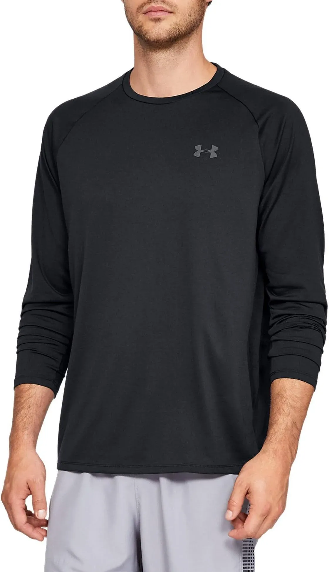 "Under Armour Men's Black UA Tech 2.0 Long Sleeve Tee"