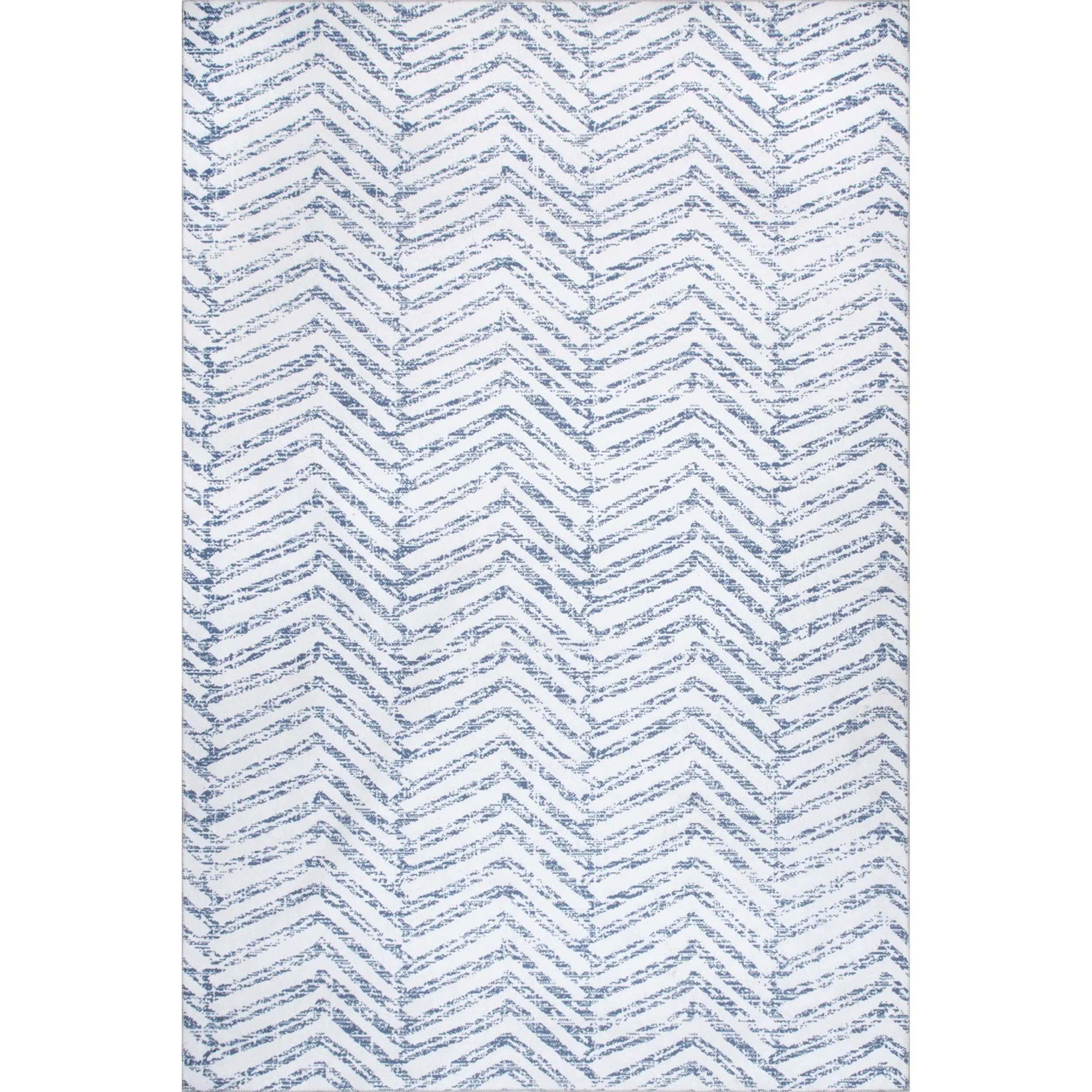 Nuloom Rosanne Machine Washable Geometric Area Rug - Blue - 8x10 Feet