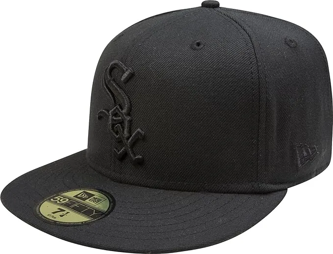 New Era MLB Black on Black 59FIFTY Fitted Cap