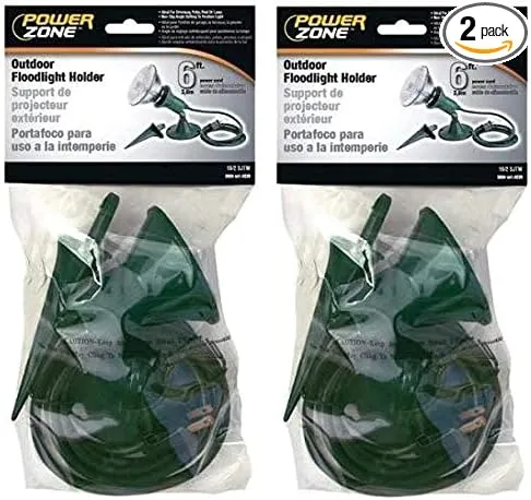 Power Zone Floodlight Kit 6&#039; Green, 2 Pack