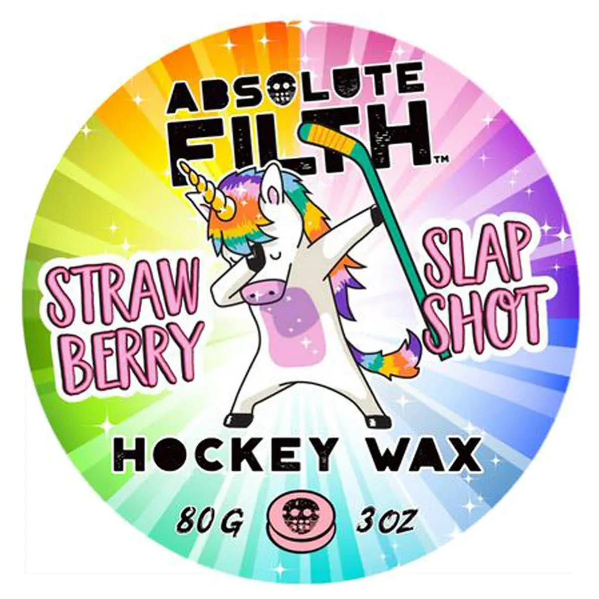 Absolute Filth Hockey Stick Wax - Strawberry Slapshot