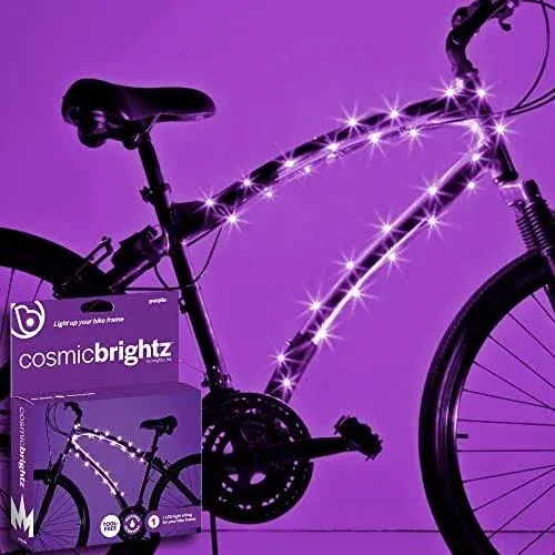 Brightz CosmicBrightz LED Bicycle Frame Light Purple