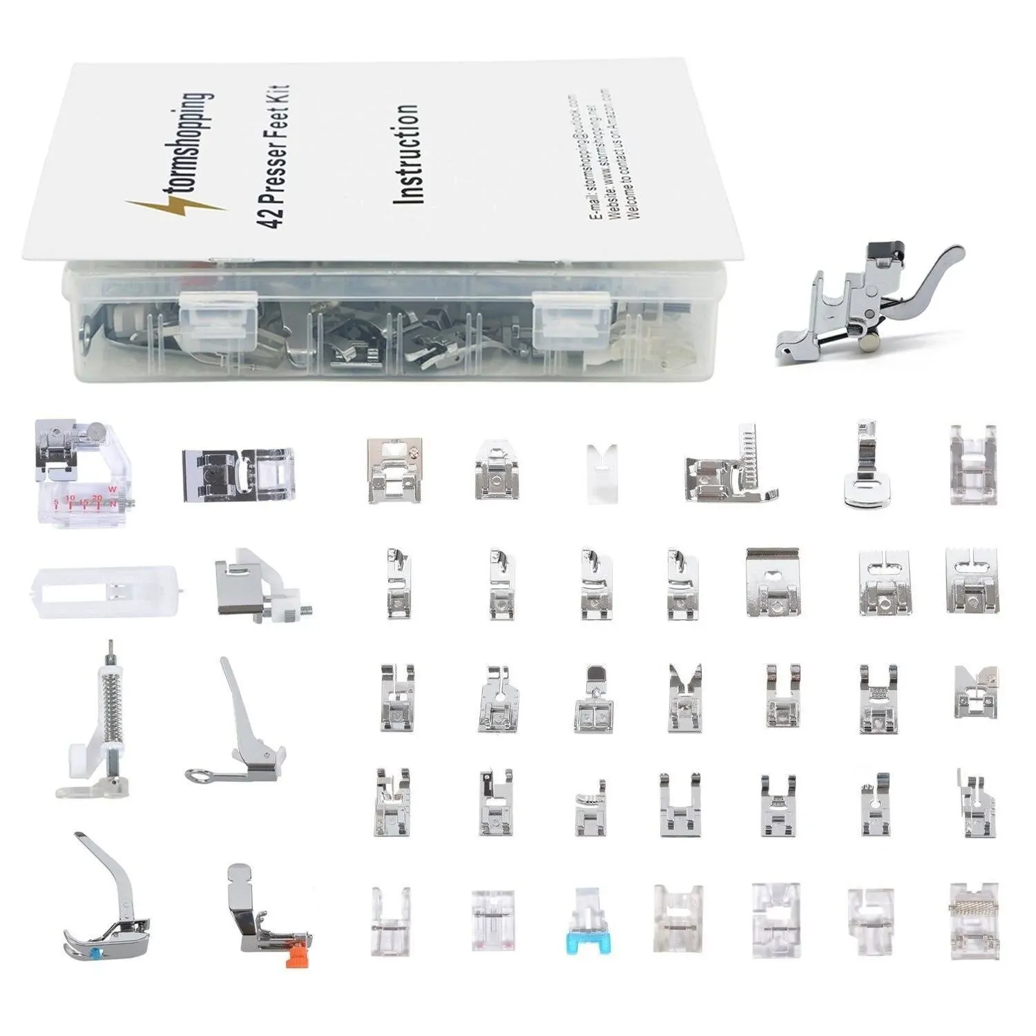 Professional Domestic 42 Pcs Sewing Machine Presser Foot Presser Feet Set with ...