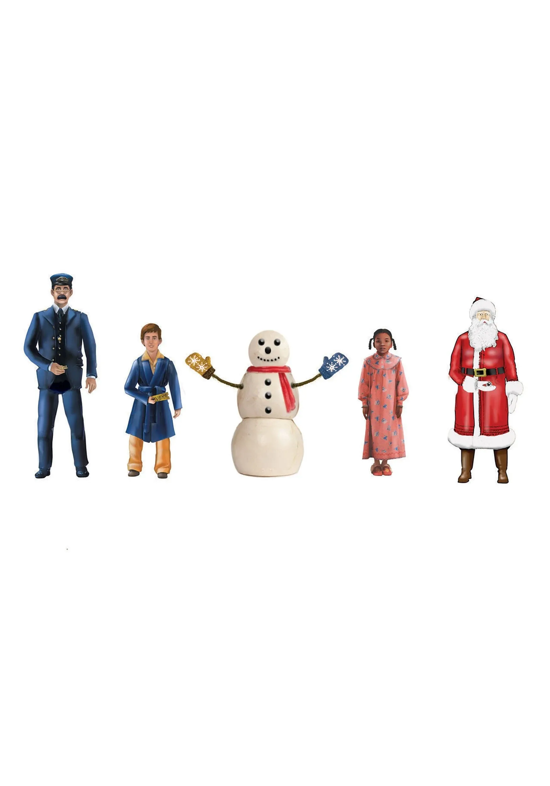 LIONEL O GAUGE POLAR EXPRESS SNOWMAN CHILDREN PEOPLE PACK santa hero 1830010 NEW