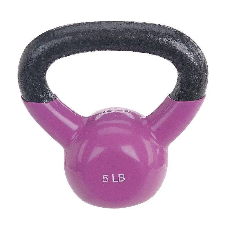 Sunny Health & Fitness Vinyl Coated Kettlebell