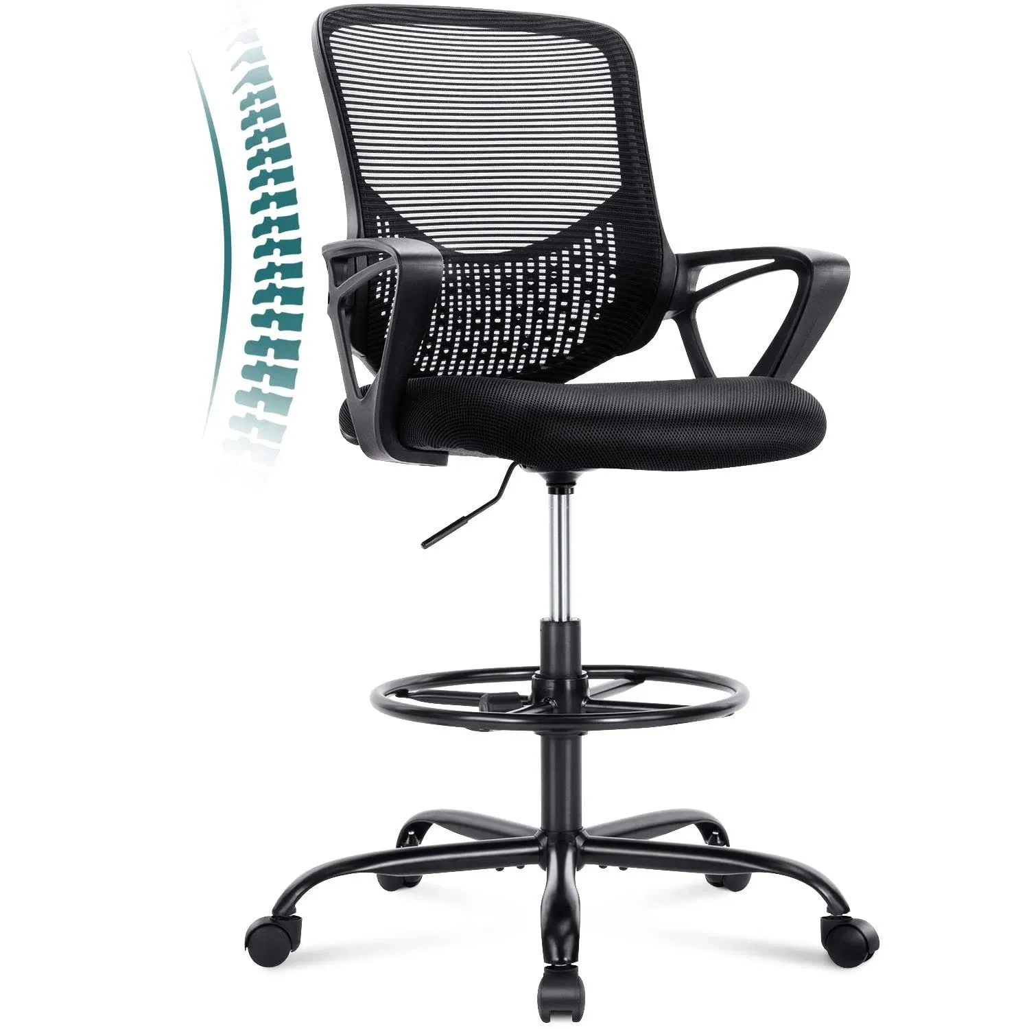 SMUG Drafting Chair Tall Office Chair, Standing Desk Chair Counter Height Office