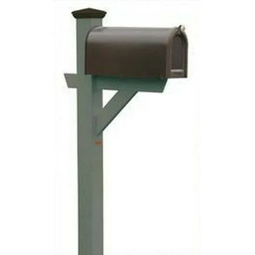 Highwood Hazleton Mailbox Post - Coastal Teak