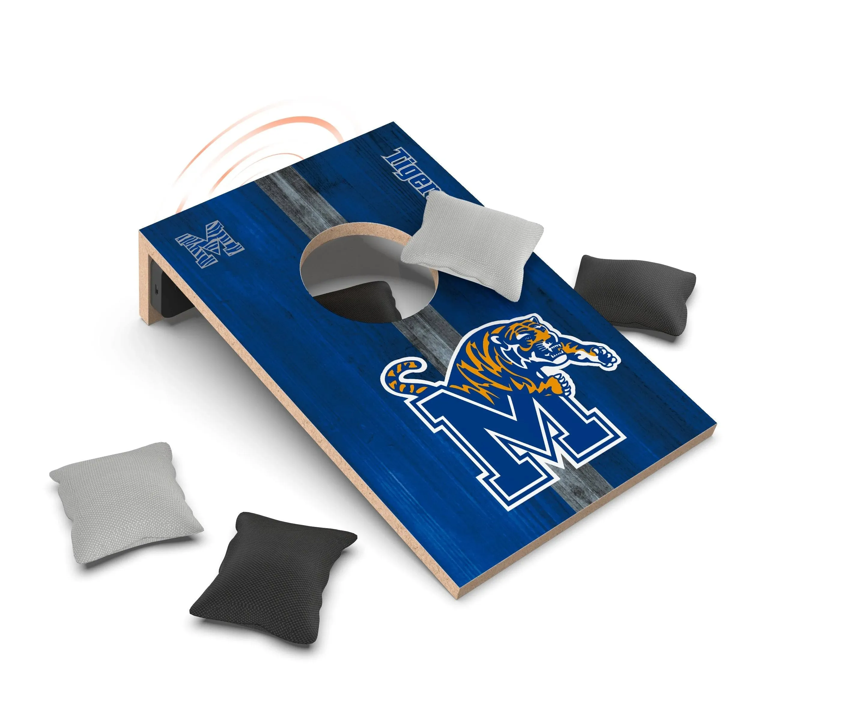 SOAR NCAA Tabletop Cornhole Game and Bluetooth Speaker