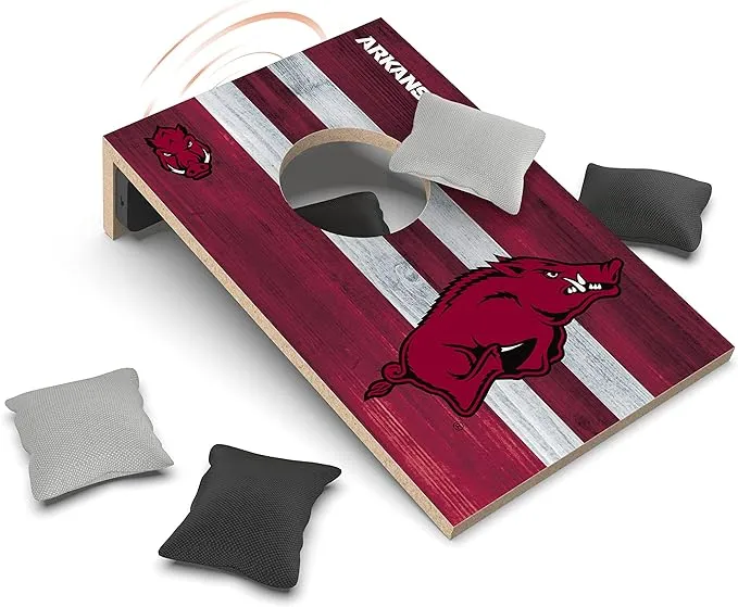 SOAR NCAA Tabletop Cornhole Game and Bluetooth Speaker