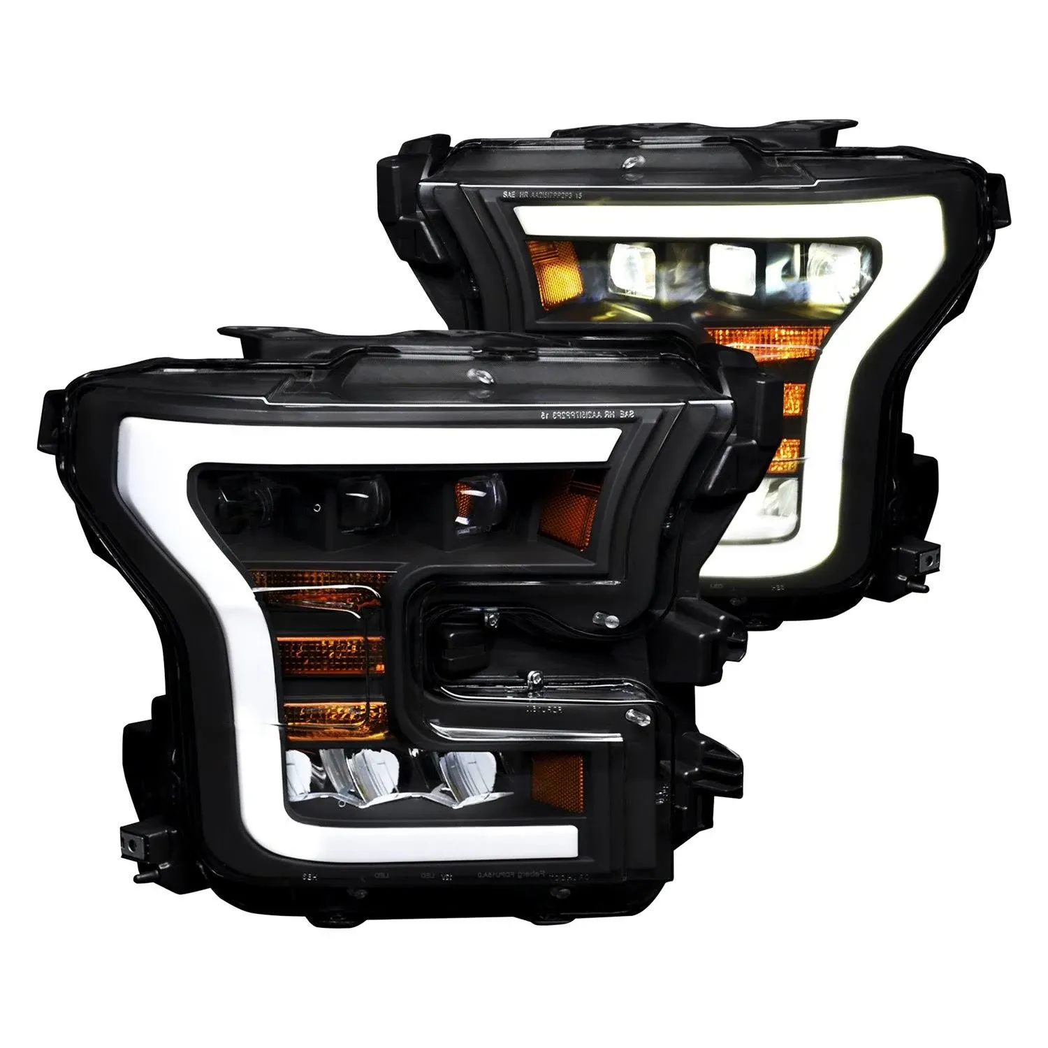 Alpha Owls 7180390 Quad Pro LED Headlight - Black Housing