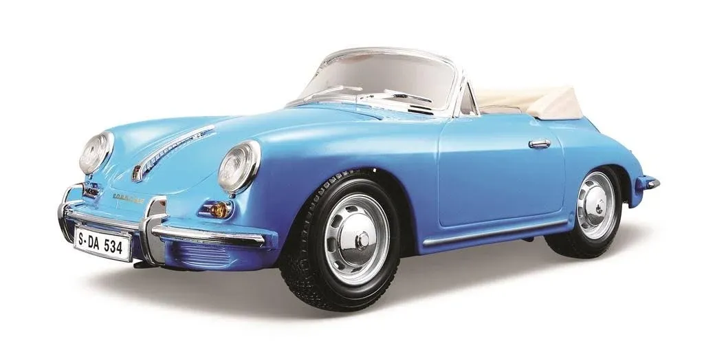 Bburago 1:18 Scale 1961 Porsche 356B Cabriolet Diecast Vehicle (Colors May Vary)