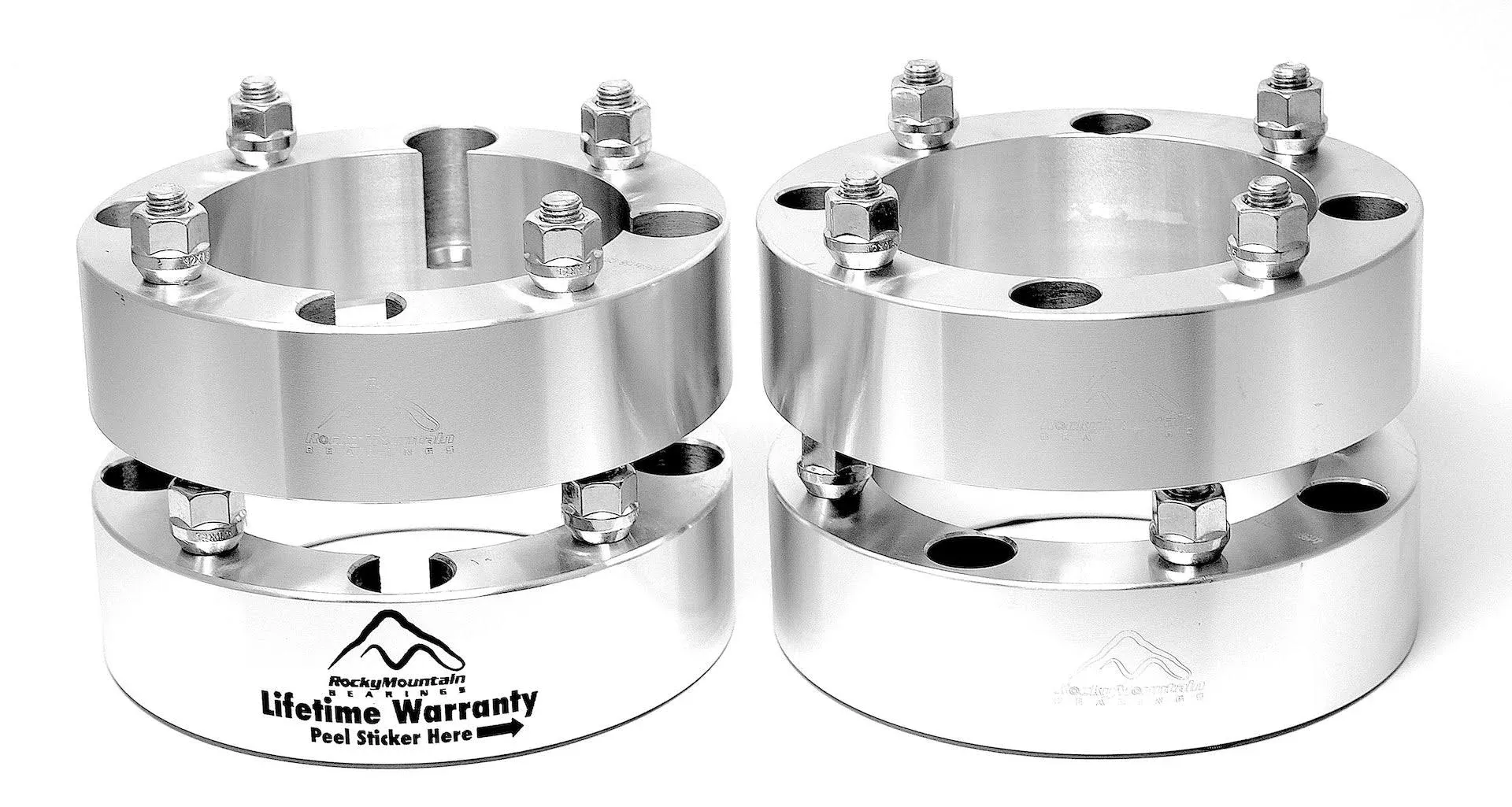 4 Wheel Spacer Adapters to install Polaris RZR 1000 rims onto RZR S800 or 900XP