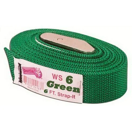 L H Dottie 2WS06 Web Strap Tie Down 6-Feet Length Green 2-Pack