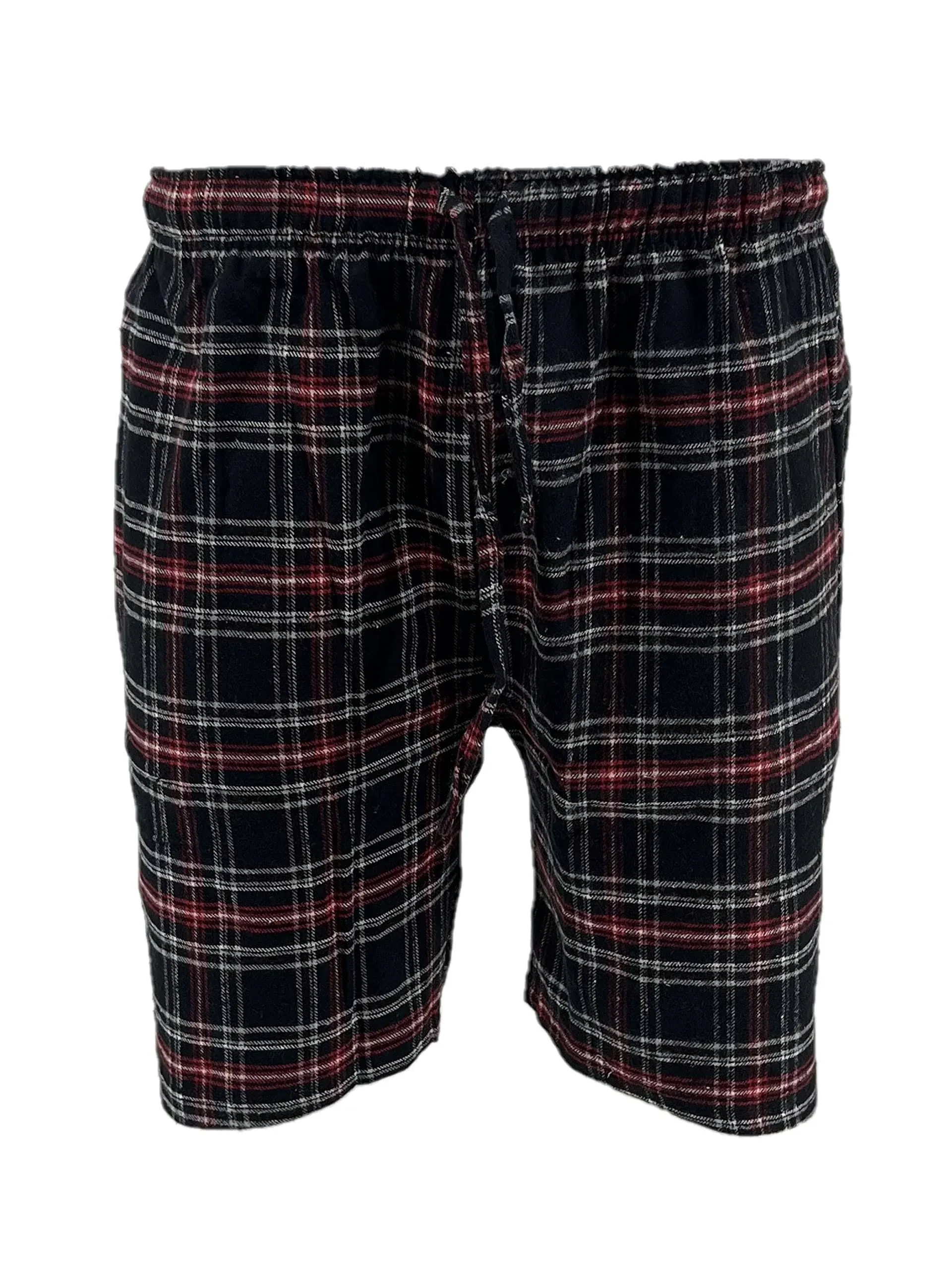 Men's Flannel Pajama Shorts - Super Soft Cotton Plaid Shorts with Pockets and Drawstrings - Sleep and Lounge