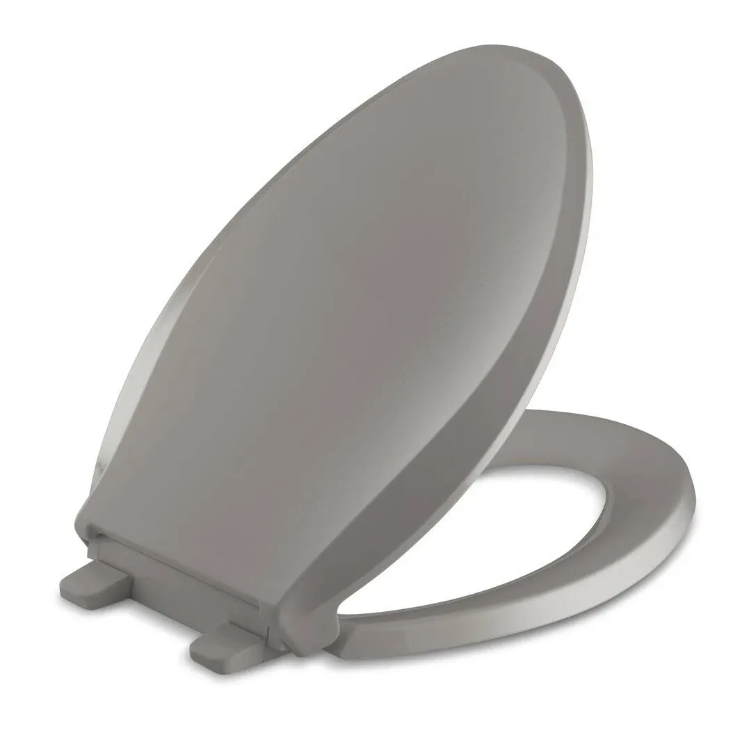 Kohler K-4636-RL Cachet ReadyLatch Quiet-Close Elongated Toilet Seat - Sandbar