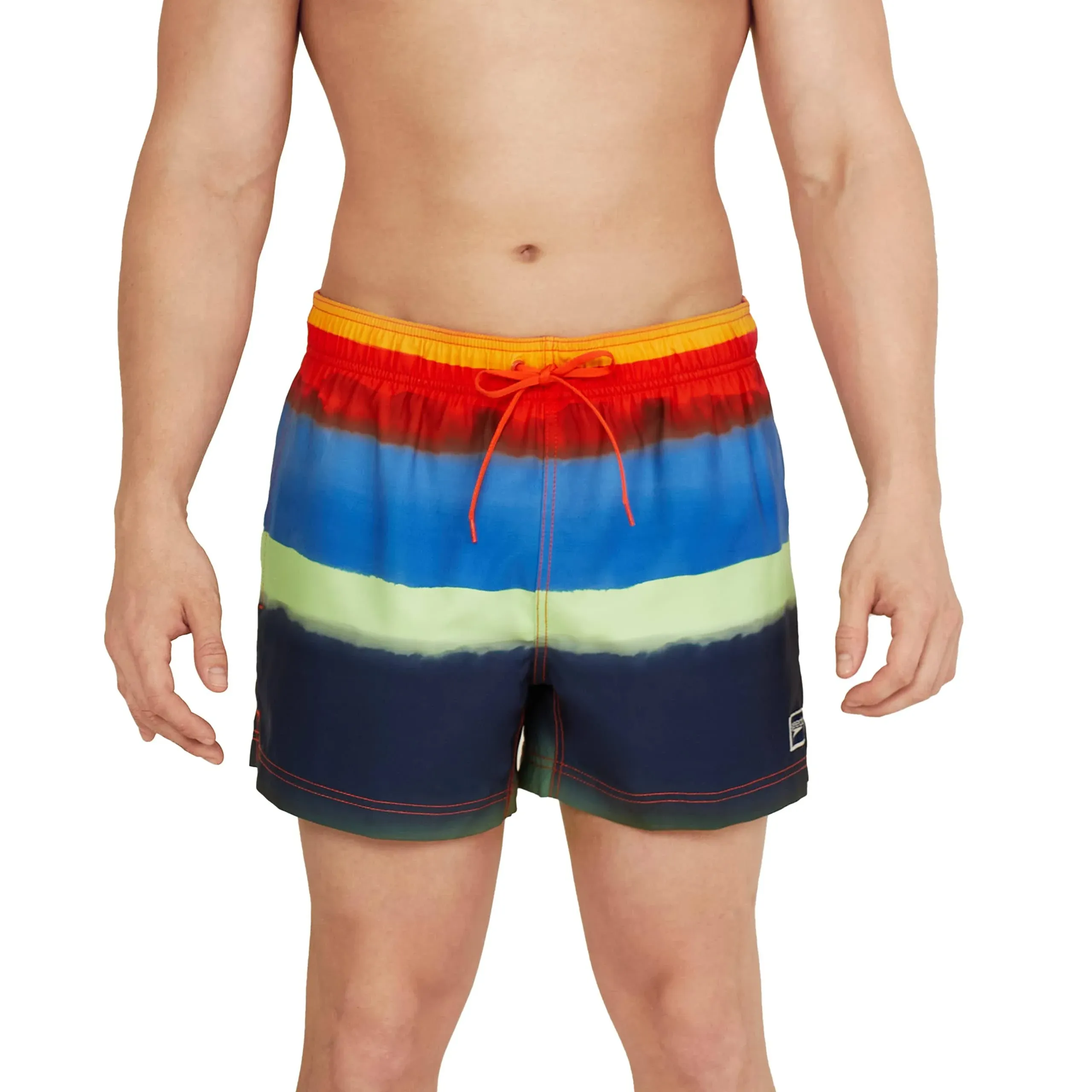 Speedo Engineer Volley Swim Trunks for Men | Orange | Size Small