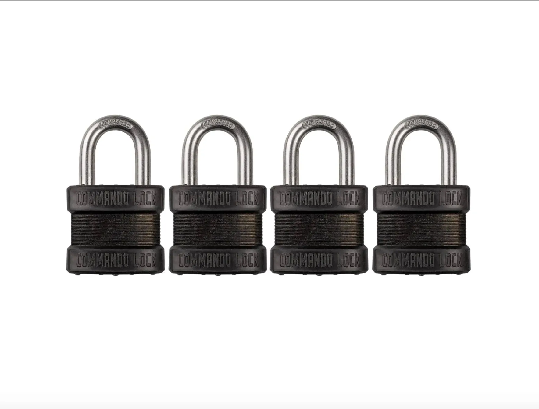 Commando Lock Blackout High Security 1-3/4 in. Keyed Padlock Outdoor Weather Resistant Military-