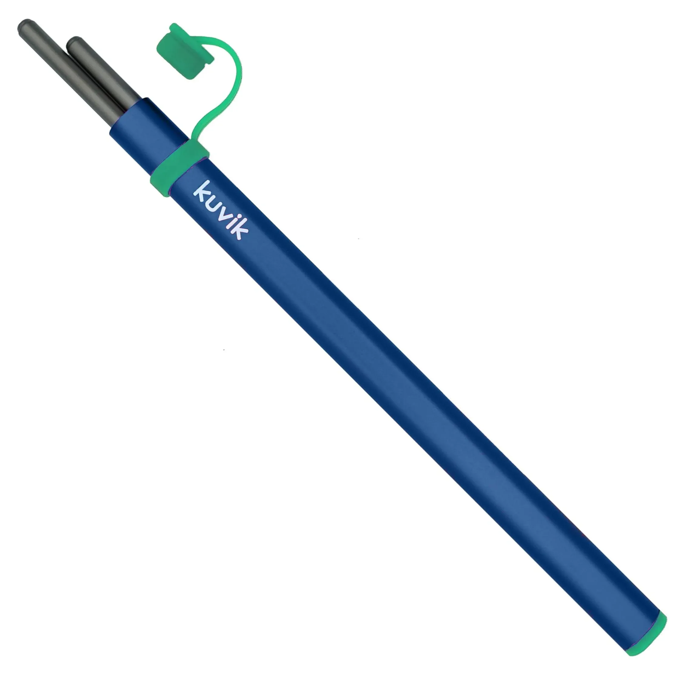 Kuvik Titanium Chopsticks with Blue Carrying Case - Ultralight and Reusable Chopsticks for Camping