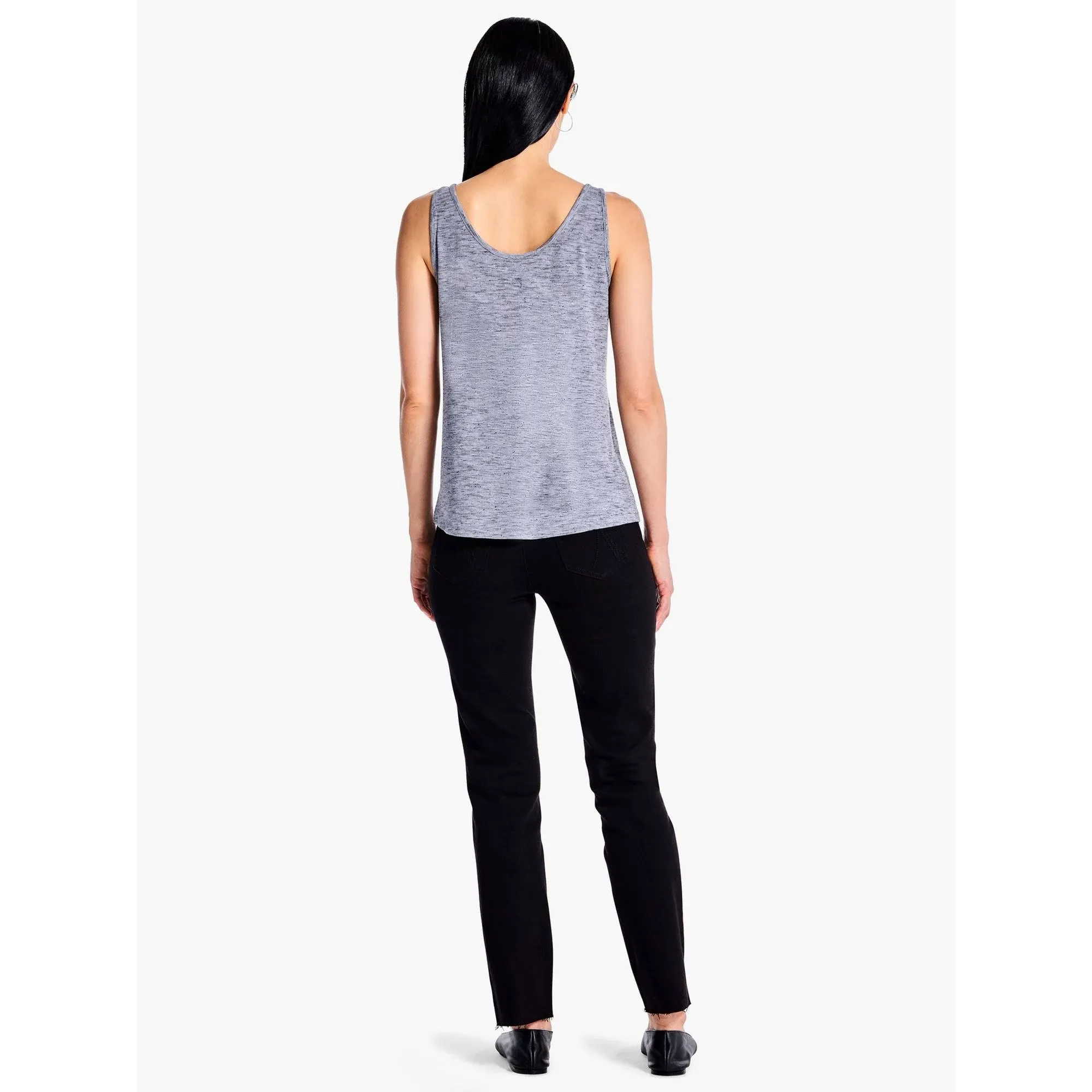 Nic + Zoe Drapey Rib Tank