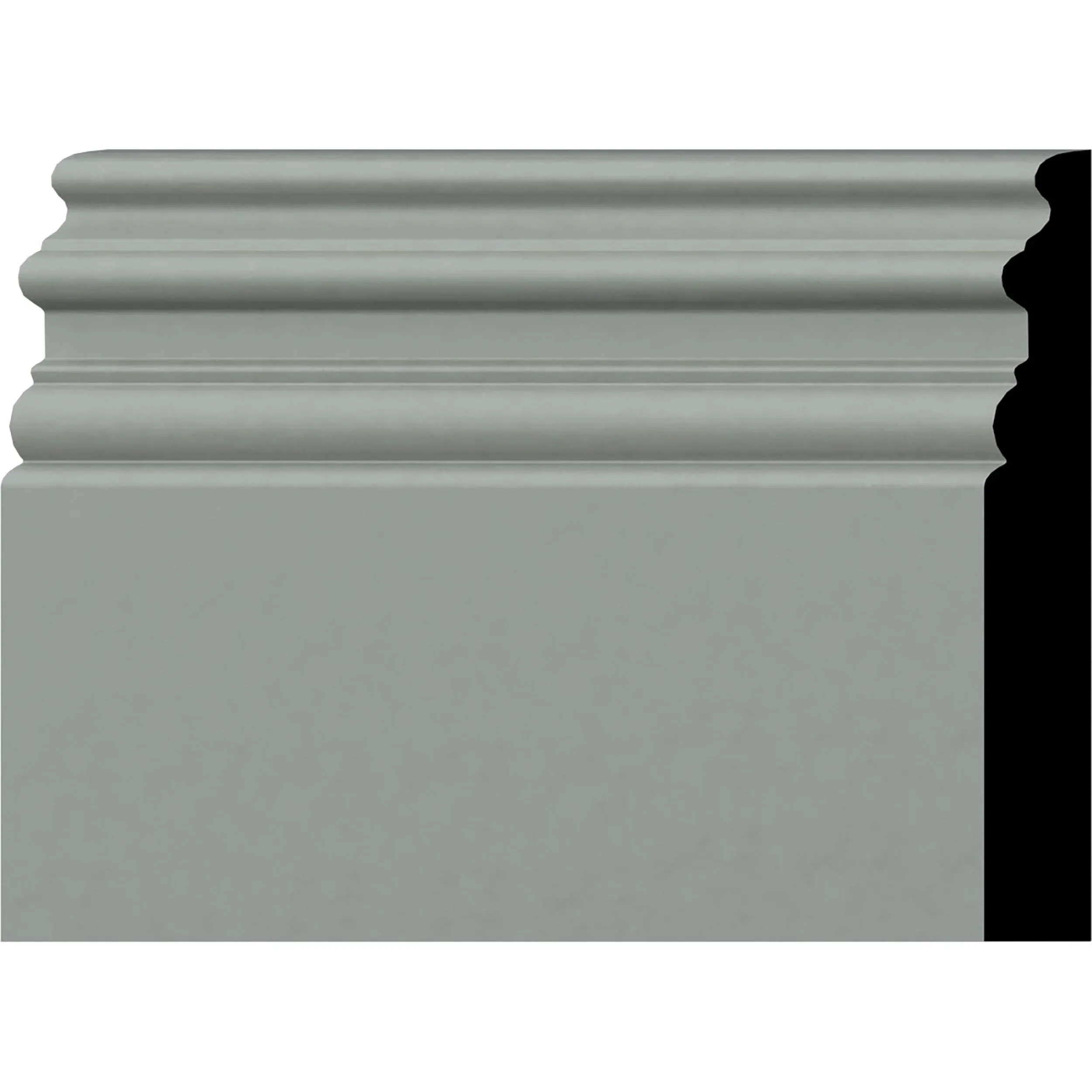 Ekena Millwork BBD07X01HI Hillsborough Baseboard Moulding Be